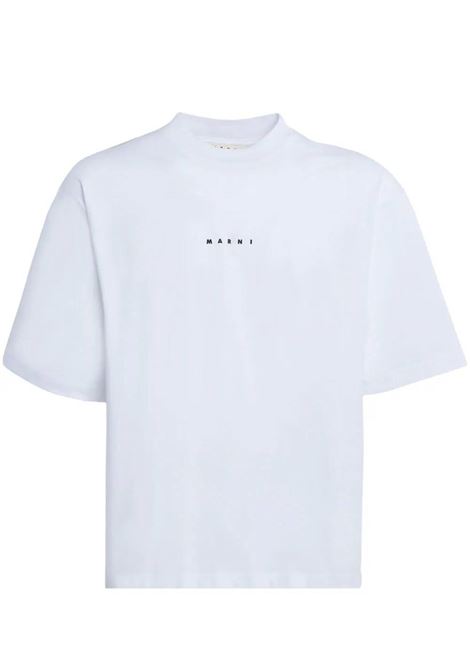 logo t-shirt man white MARNI | HUMU0223P1 USCS87LOW01